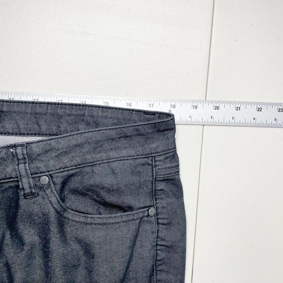 Prana Mid Rise Jeans Black Size 12 Organic Cotton Straight Leg Stretch‎ - Picture 7 of 10